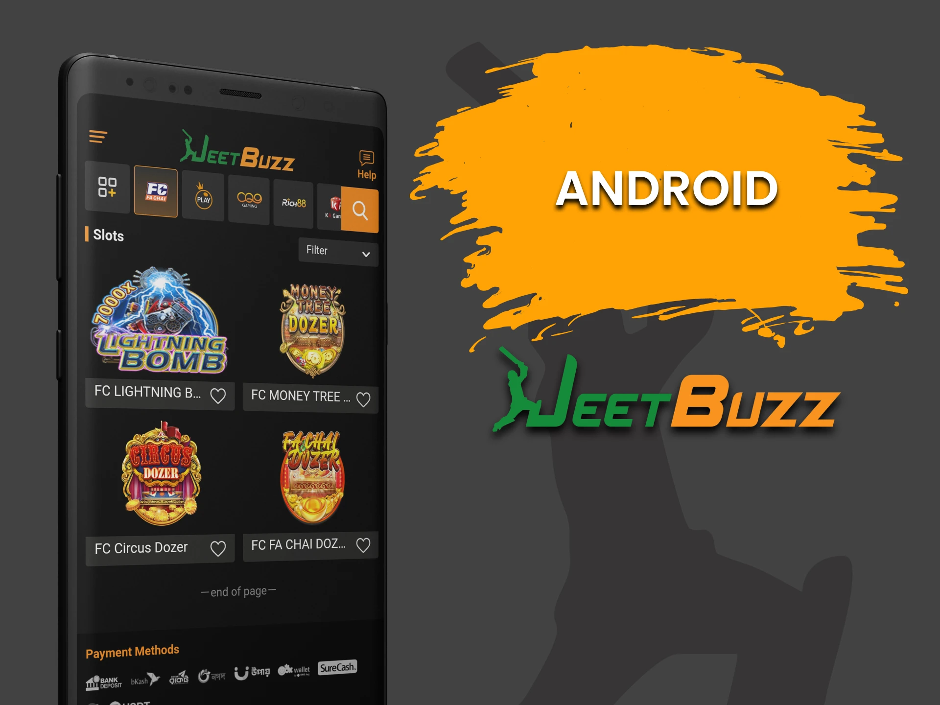 Download the JeetBuzz Android app for Arcade games.
