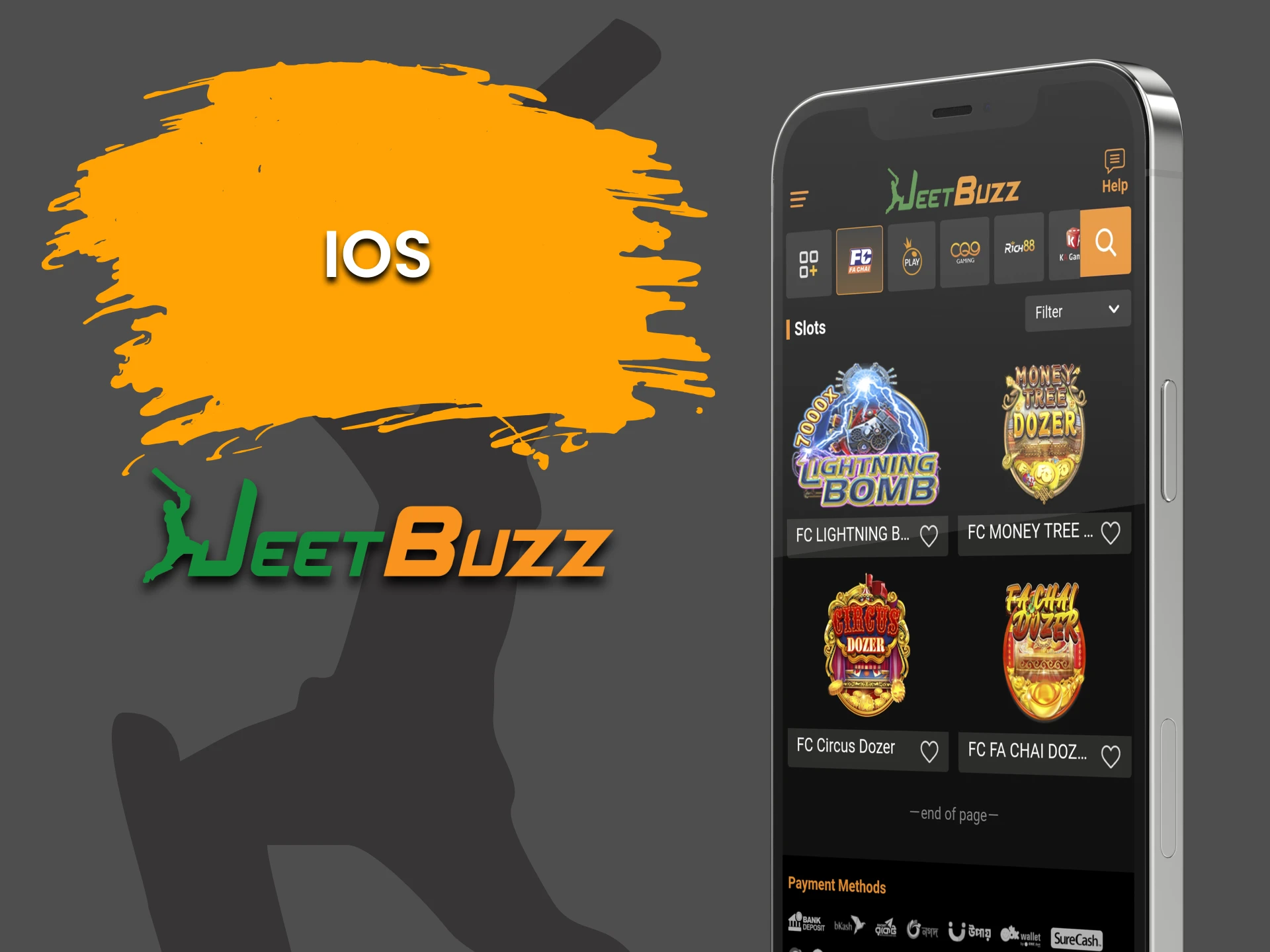 Download the JeetBuzz iOS app for Arcade games.