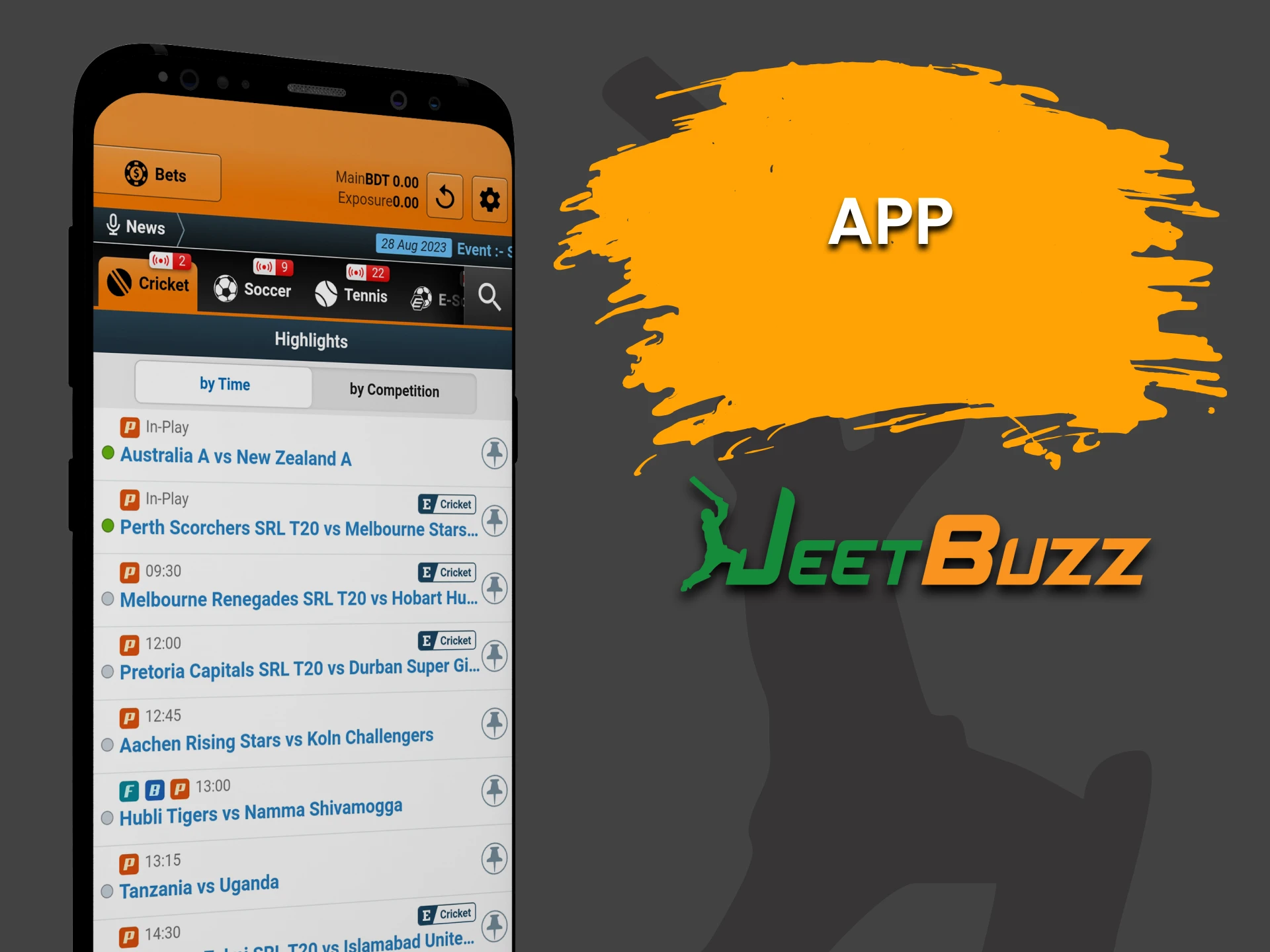 Choose the JeetBuzz cricket betting app.