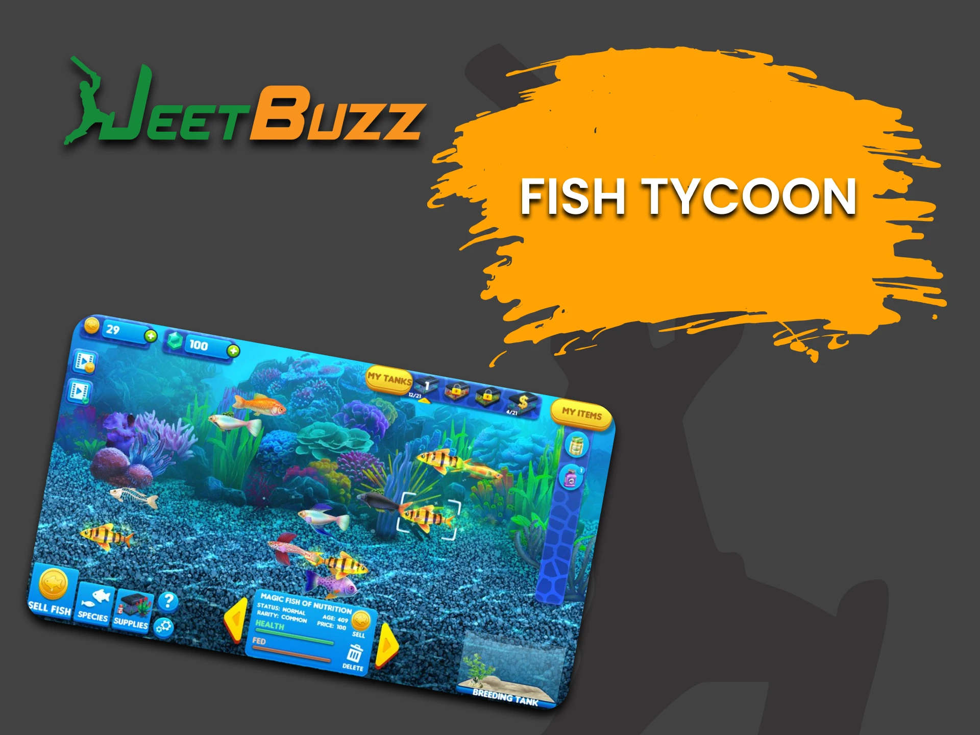 Try your hand at Fish Tycoon on JeetBuzz.