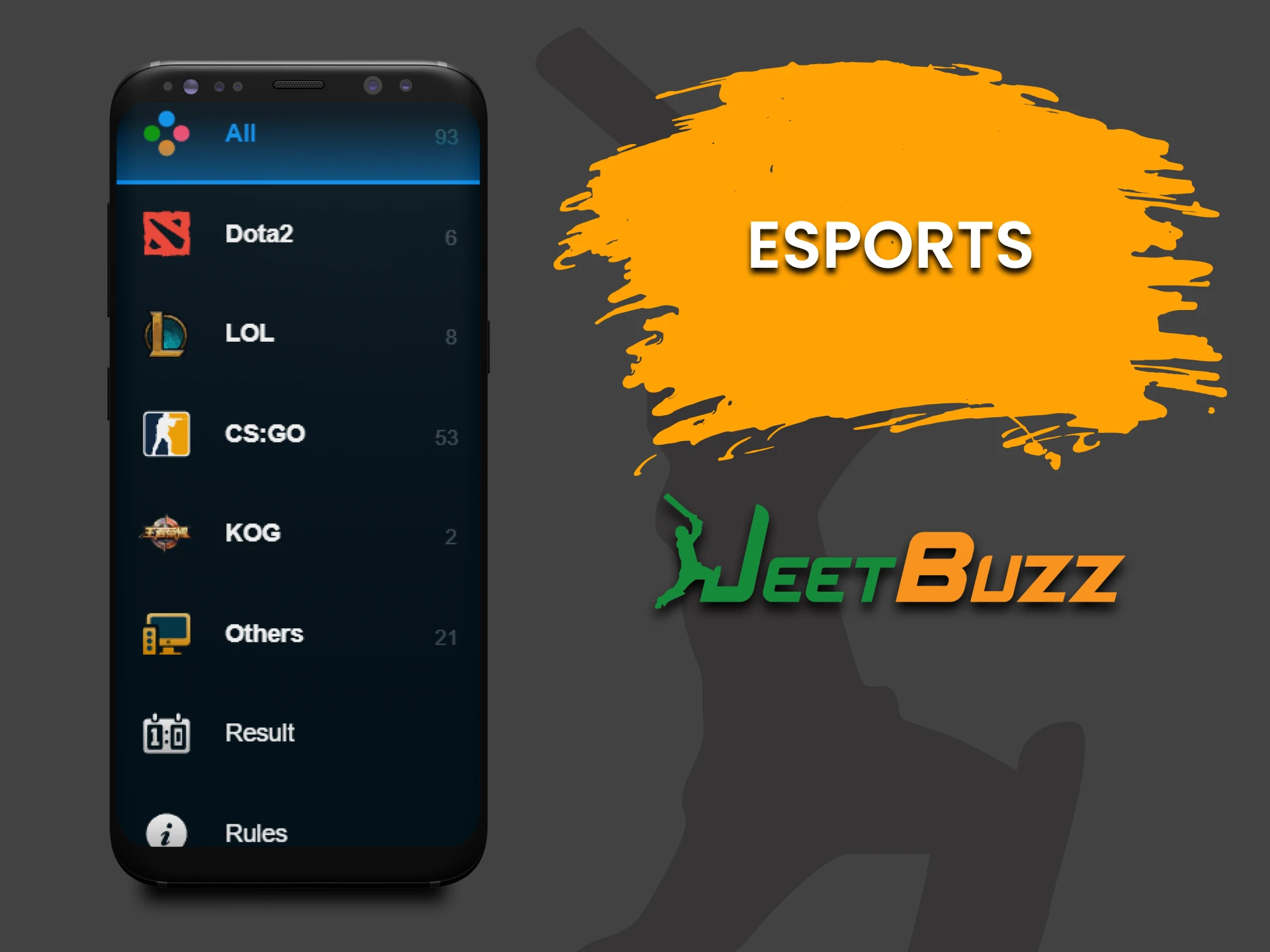 Bet on esports with the JeetBuzz app.