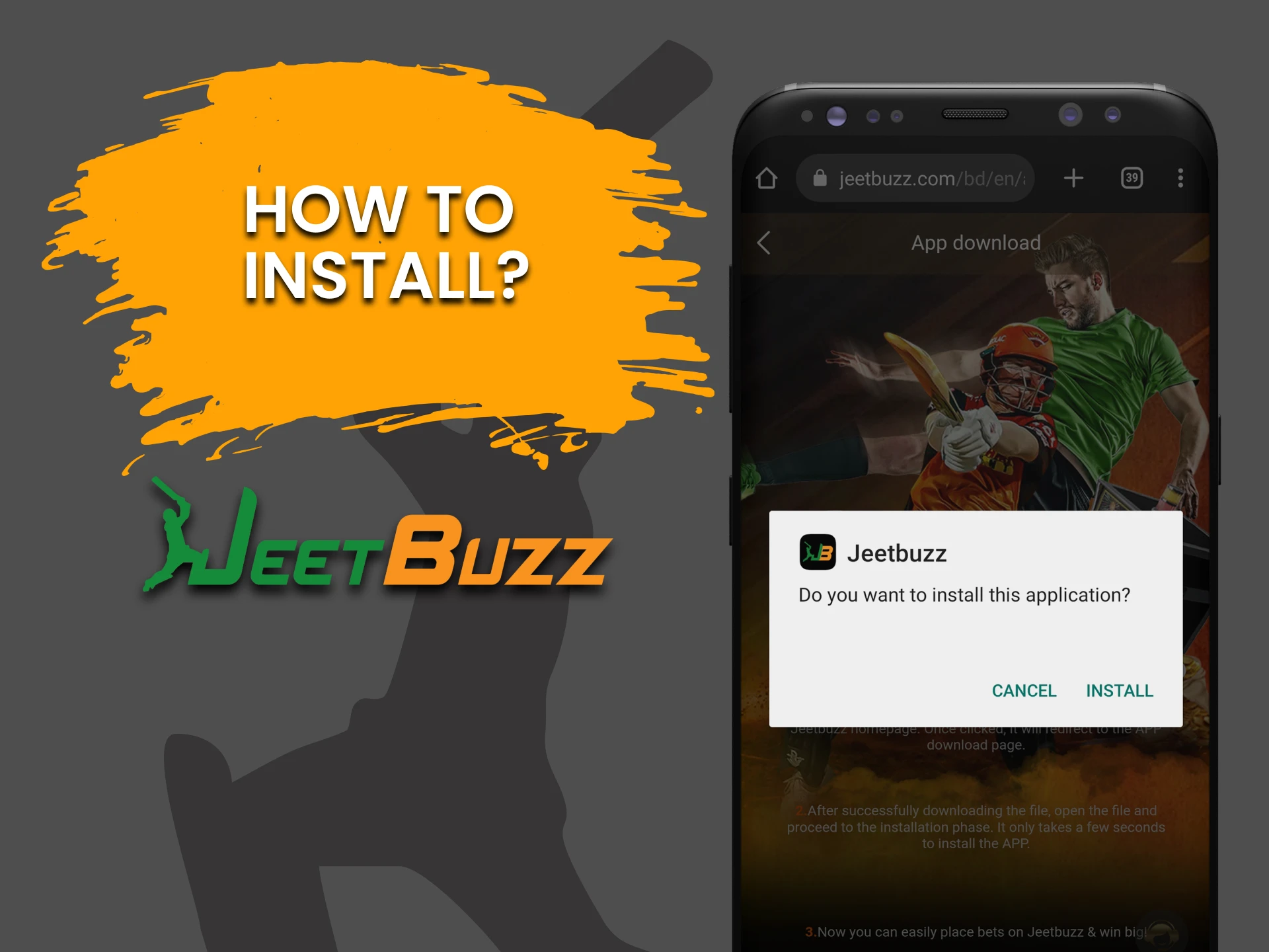 We'll show you how to install the JeetBuzz app.
