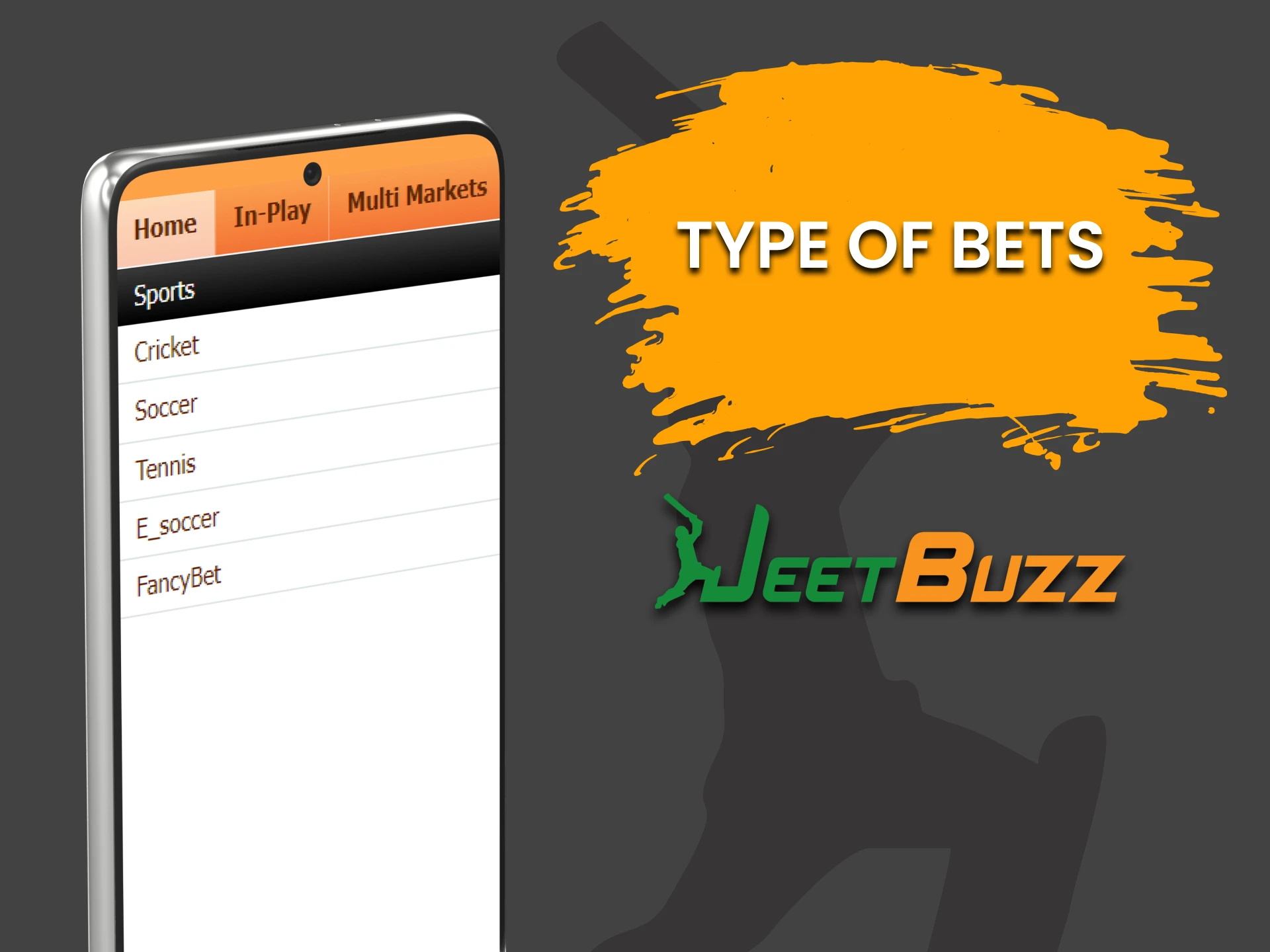 We will tell you about the types of bets in the JeetBuzz app.