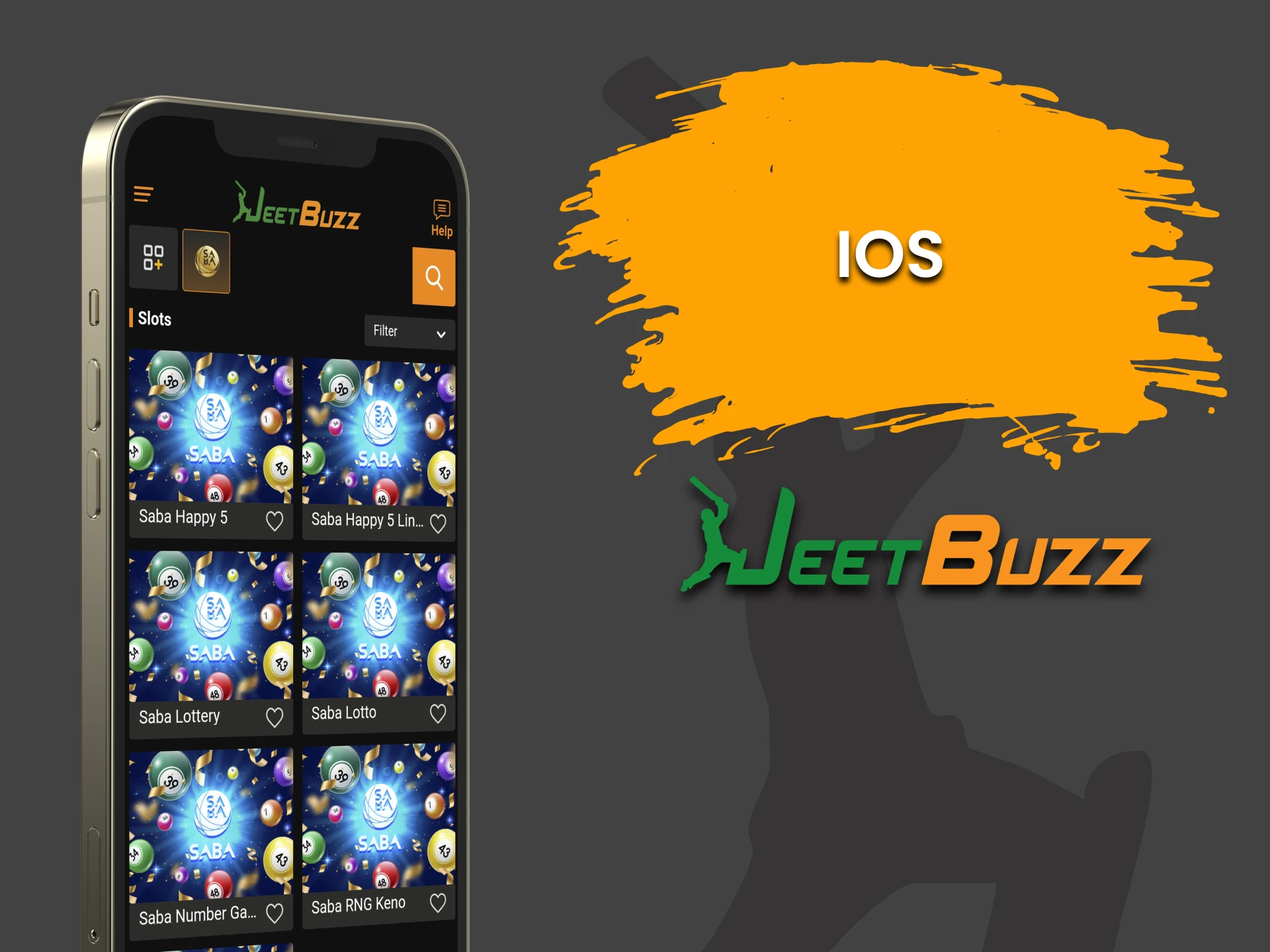 Download the JeetBuzz app to play Lottery on iOS.
