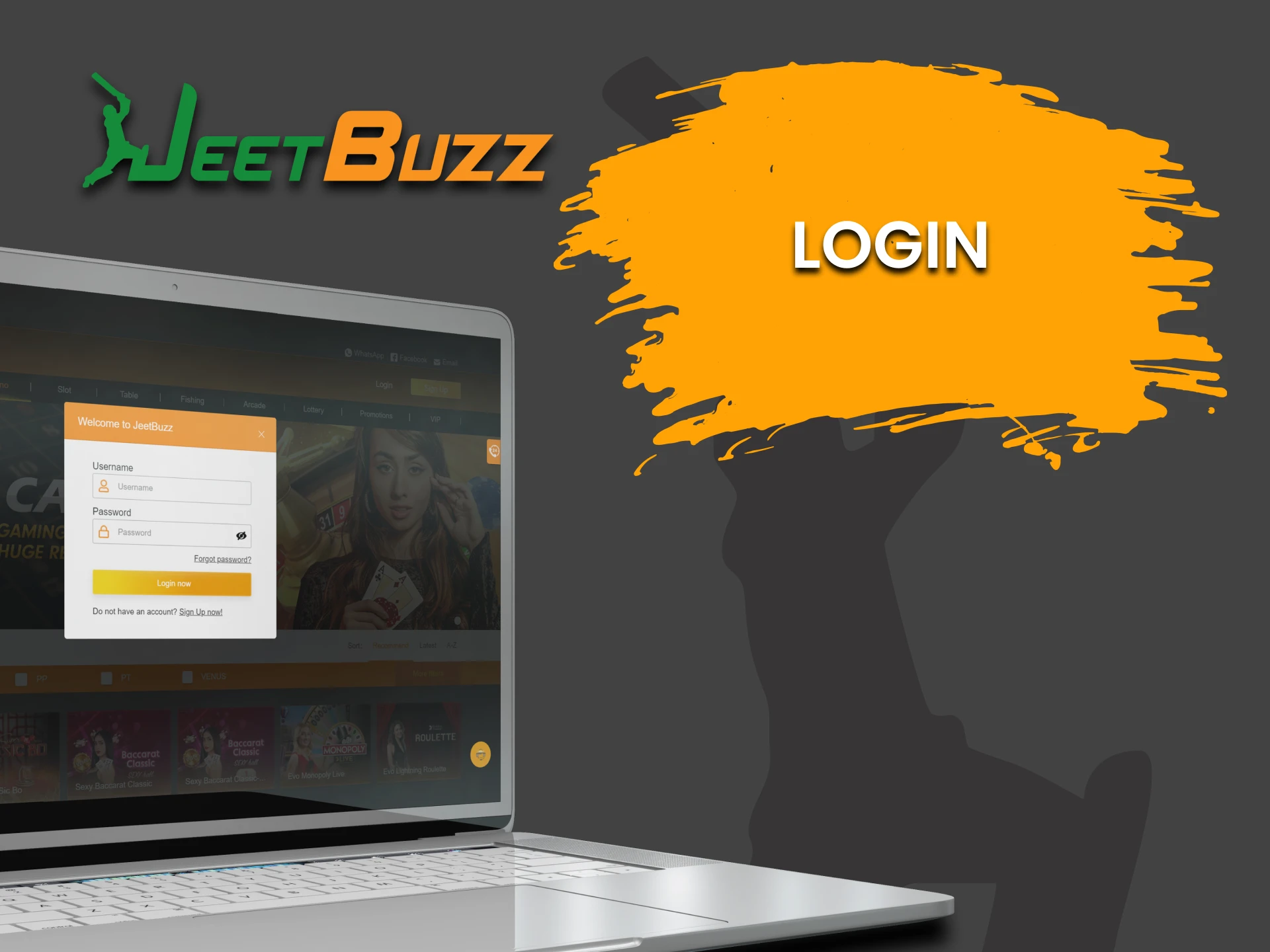 Sign in to your personal JeetBuzz account.