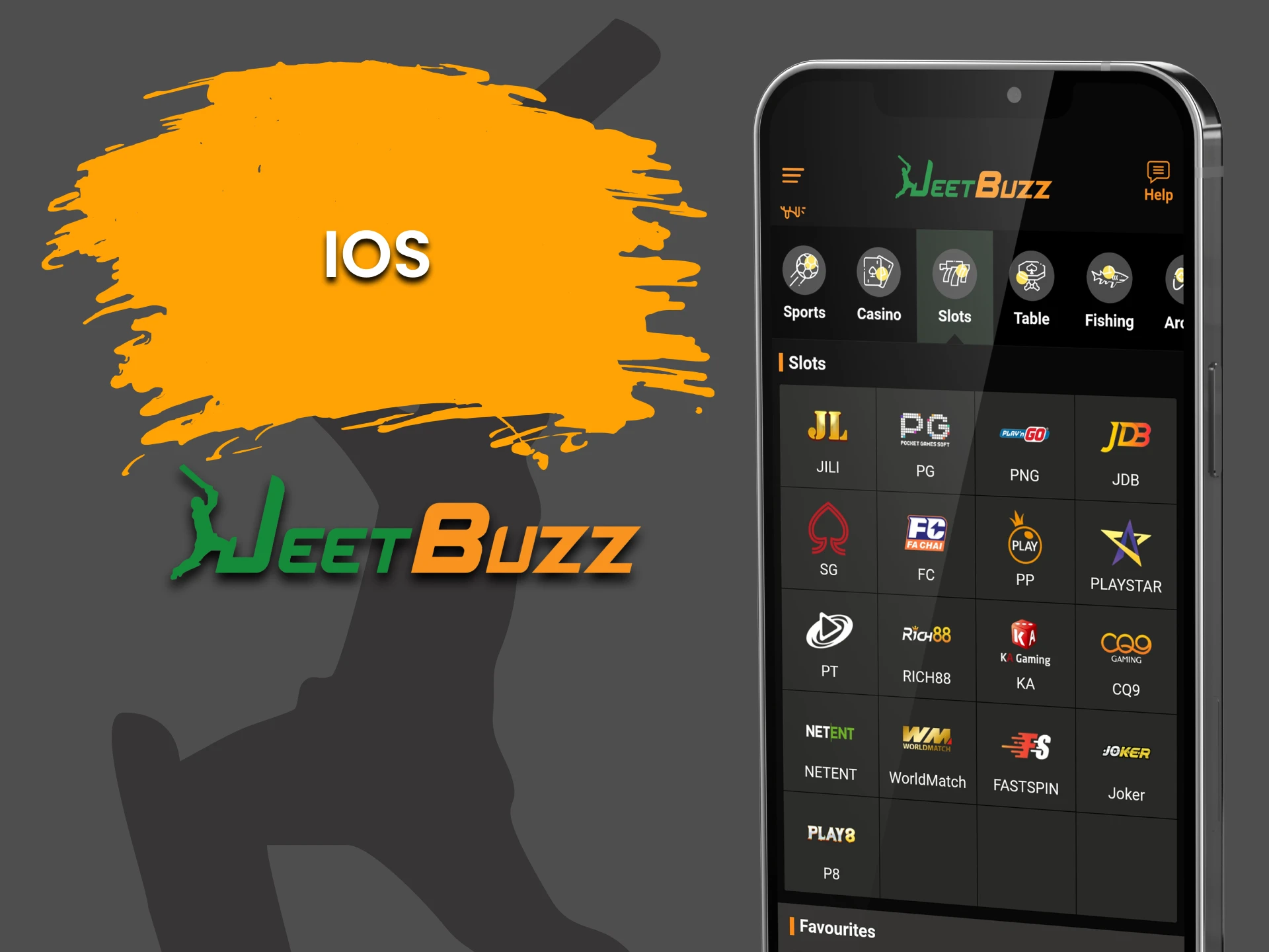 Download the JeetBuzz iOS app to play Slots.