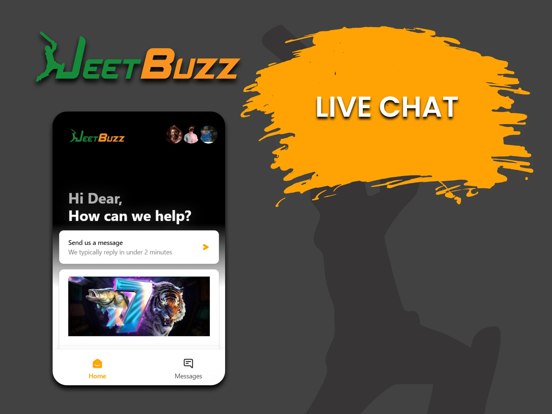 The JeetBuzz website has a live chat.