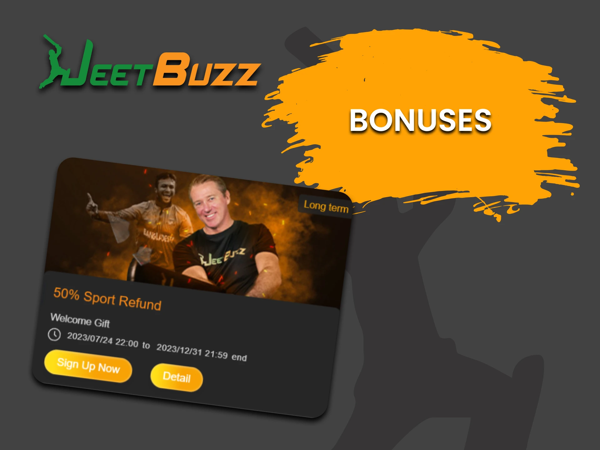 Get a bonus from JeetBuzz for betting on Tennis.