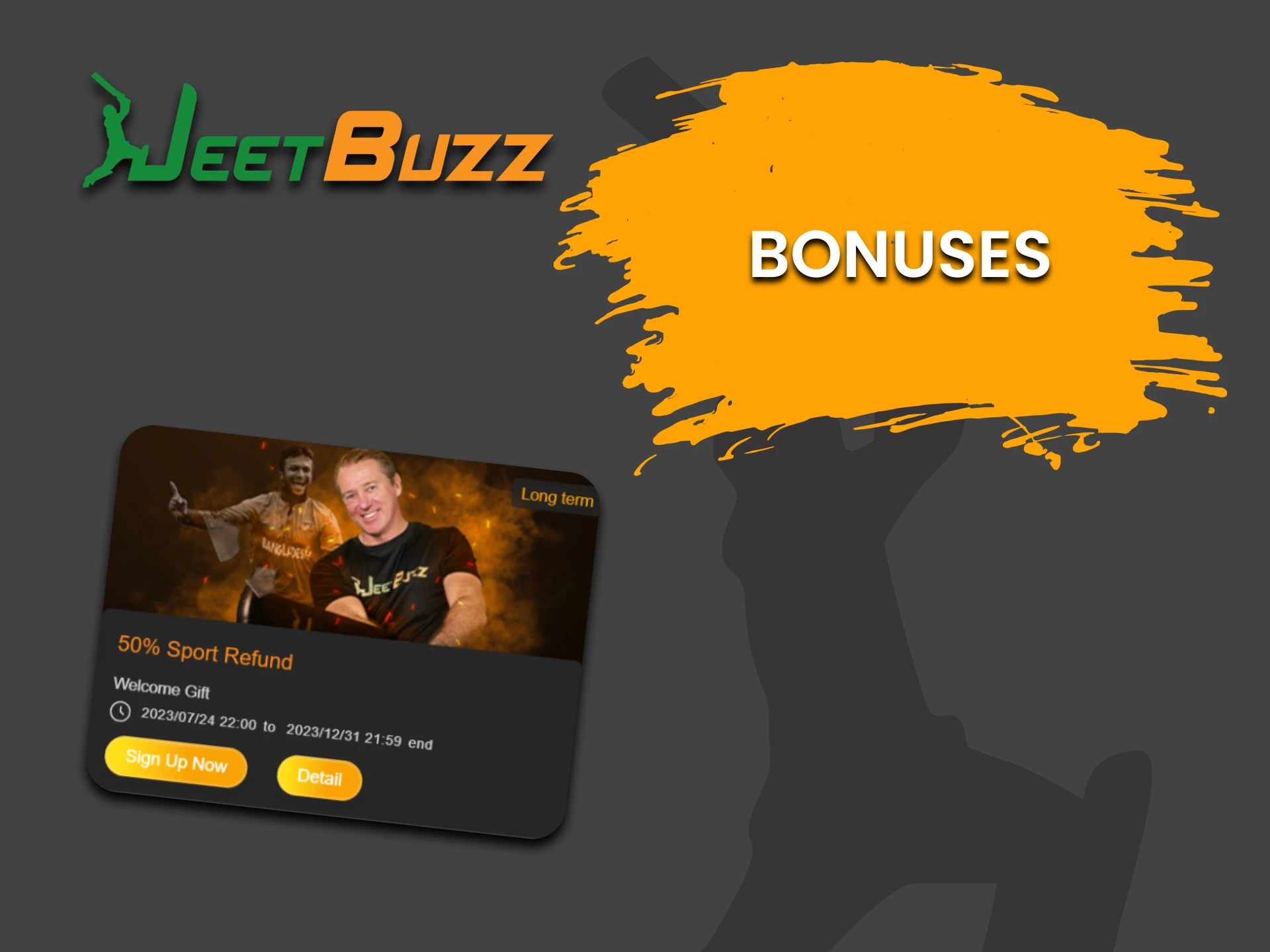 JeetBuzz gives bonuses for virtual sports betting.