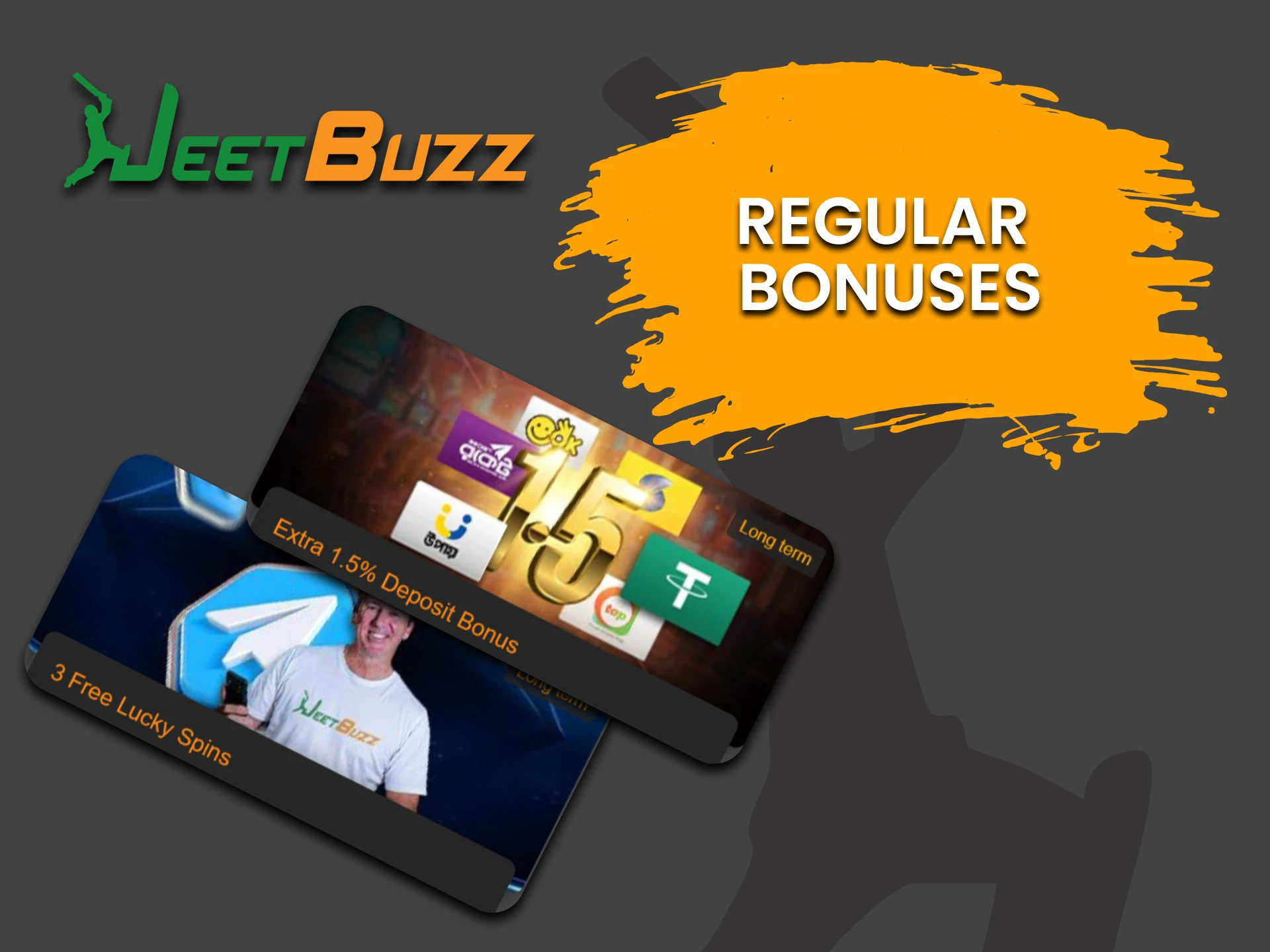 JeetBuzz has a variety of bonuses for Poker players.