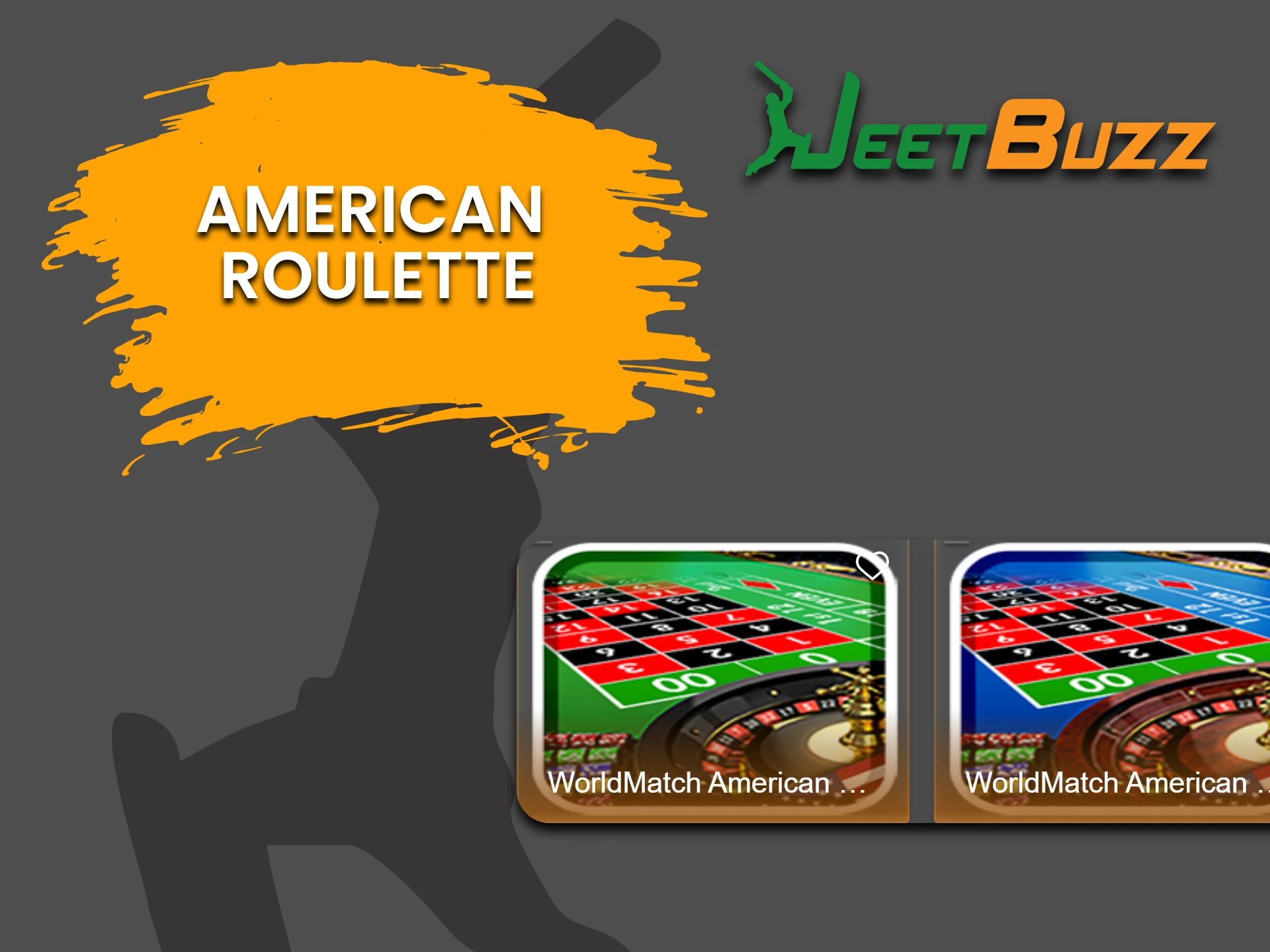 To play Roulette on JeetBuzz, choose American Roulette.