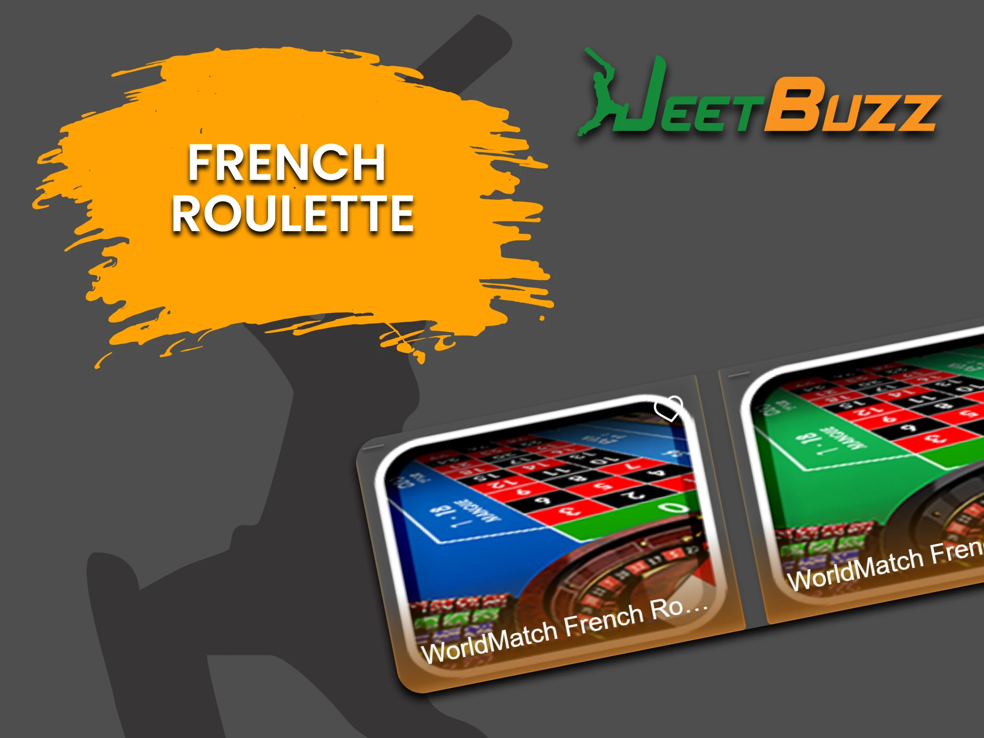 To play Roulette on JeetBuzz, choose French Roulette.