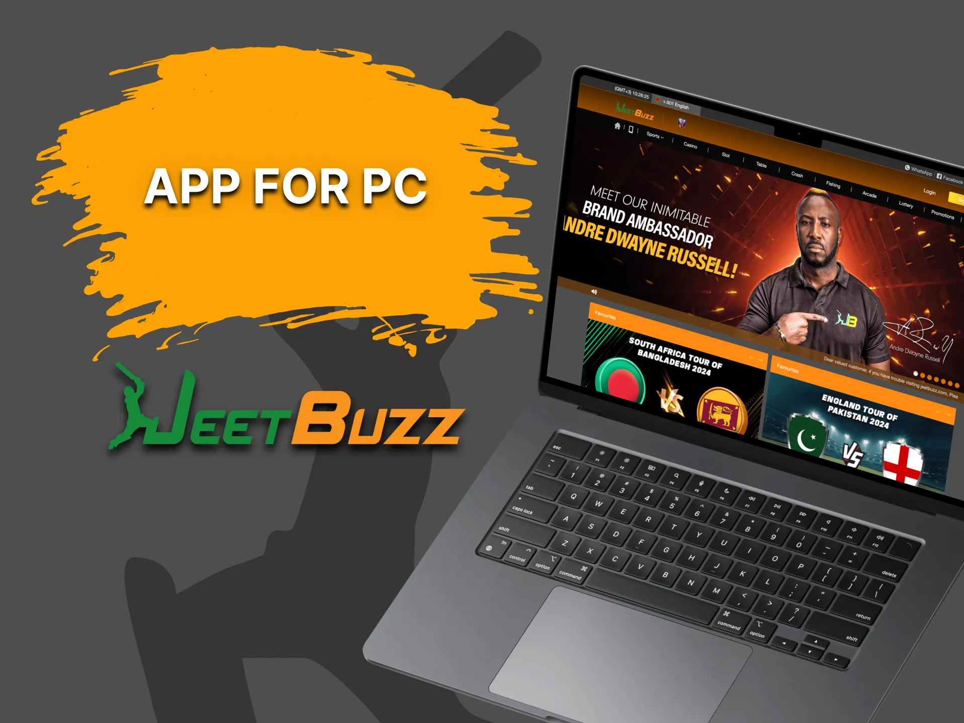 JeetBuzz doesn't have a separate application for PC.